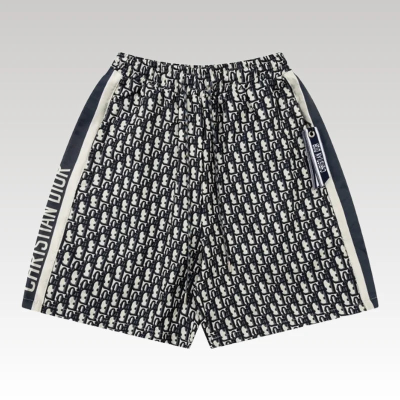 Shorts Dior Monogram Navy Side Stripes DO060