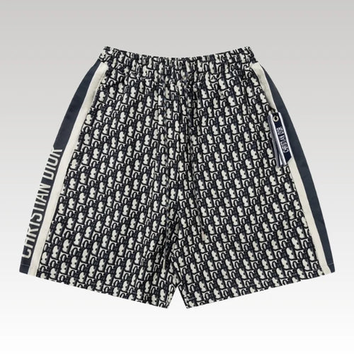 Shorts Dior Monogram Navy Side Stripes DO060