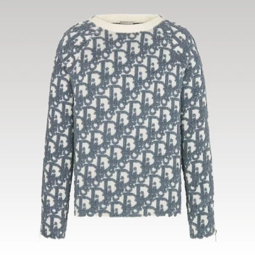 Sweater Dior Monogram Blue Textured DO011