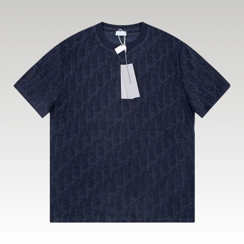 T-shirt Christian Dior Embossed Monogram Navy DO051