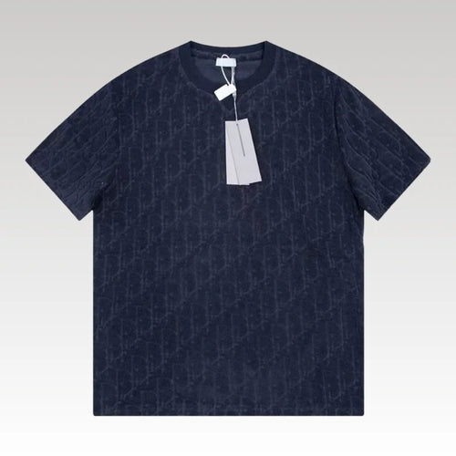 T-shirt Christian Dior Embossed Monogram Navy DO051