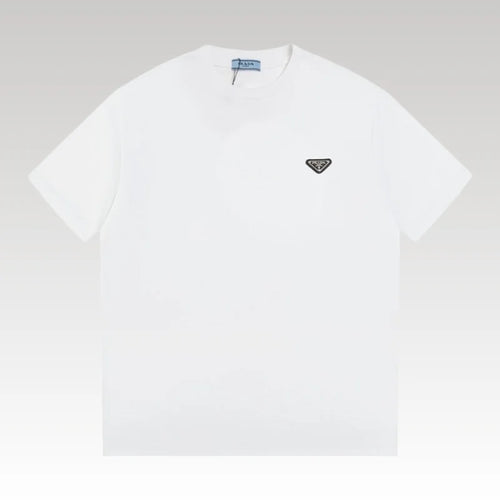 T-shirt Prada Logo Patch White PD016