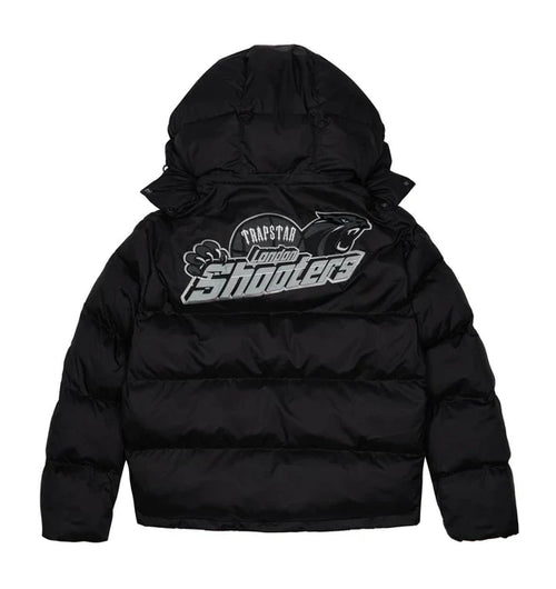 Trapstar Shooters Hooded Puffer Black/Reflective - HYPER LIST