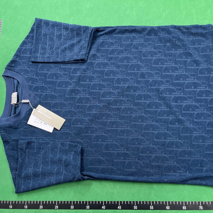 T-shirt Christian Dior Embossed Monogram Navy DO051