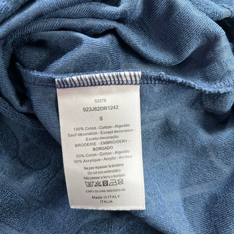T-shirt Christian Dior Embossed Monogram Navy DO051