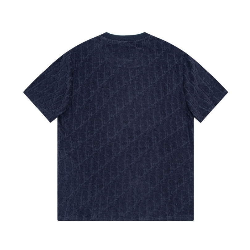 T-shirt Christian Dior Embossed Monogram Navy DO051