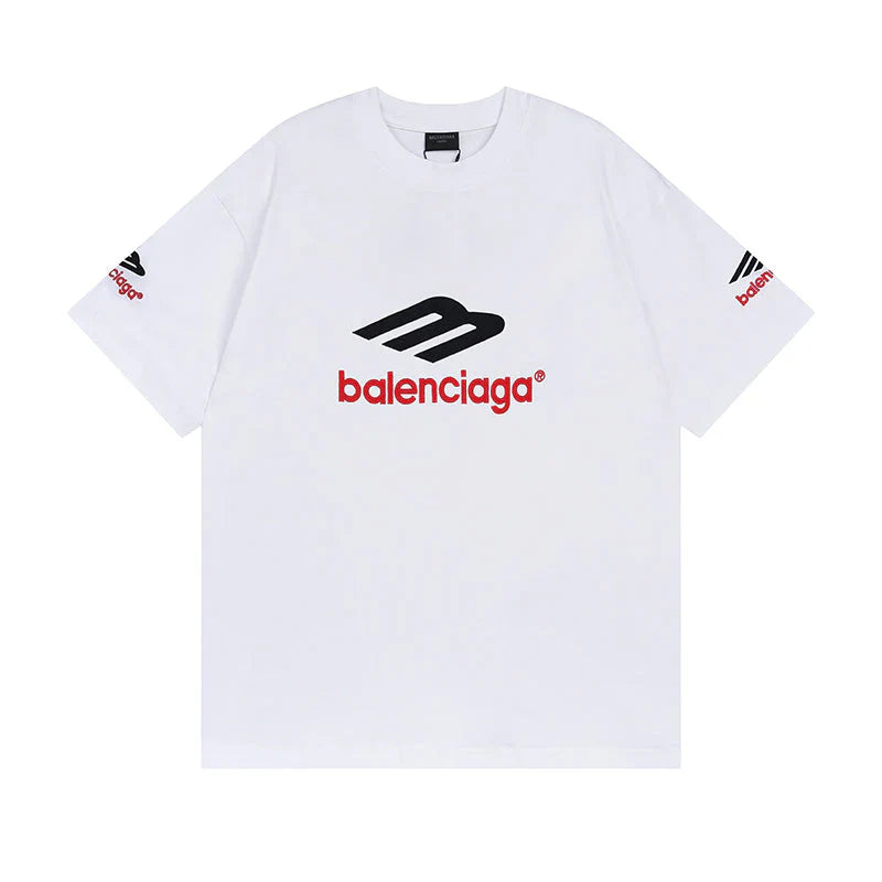 Camiseta Balenciaga Logo Embroidered Branca - HYPER LIST