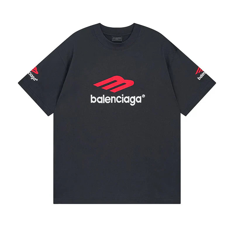 Camiseta Balenciaga Logo Embroidered Preta - HYPER LIST
