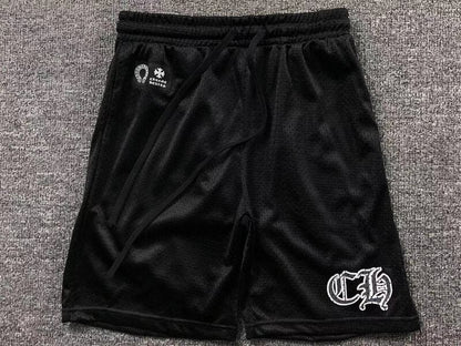 Shorts Chrome Hearts Sports Varsity Black - HYPER LIST