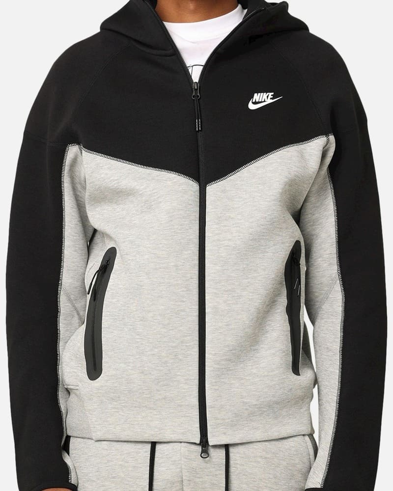 Conjunto Nike Tech Fleece Cinza/Preto 2023 (New Season) - HYPER LIST