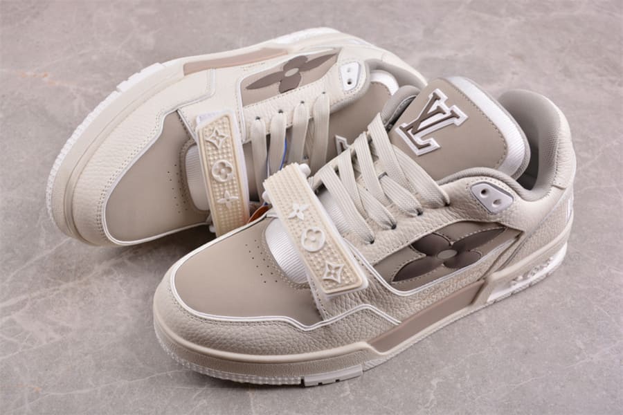Louis Vuitton Trainer Monogram Flower Beige - HYPER LIST