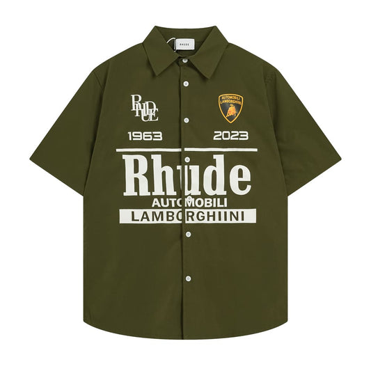 Camiseta Rhude x Lamborghini Verde - HYPER LIST