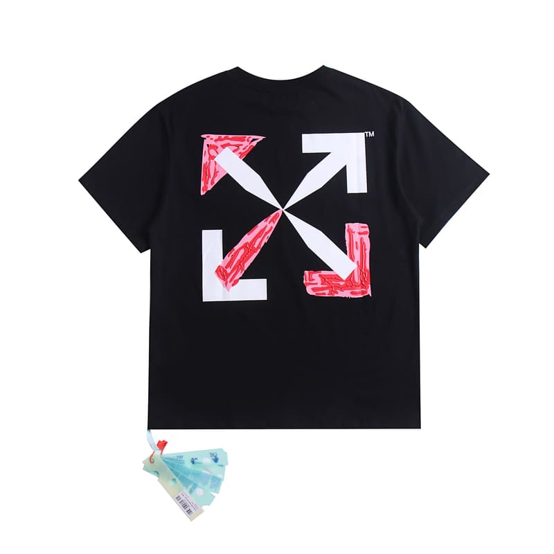 Camiseta Off-White Black Pink Spray - HYPER LIST