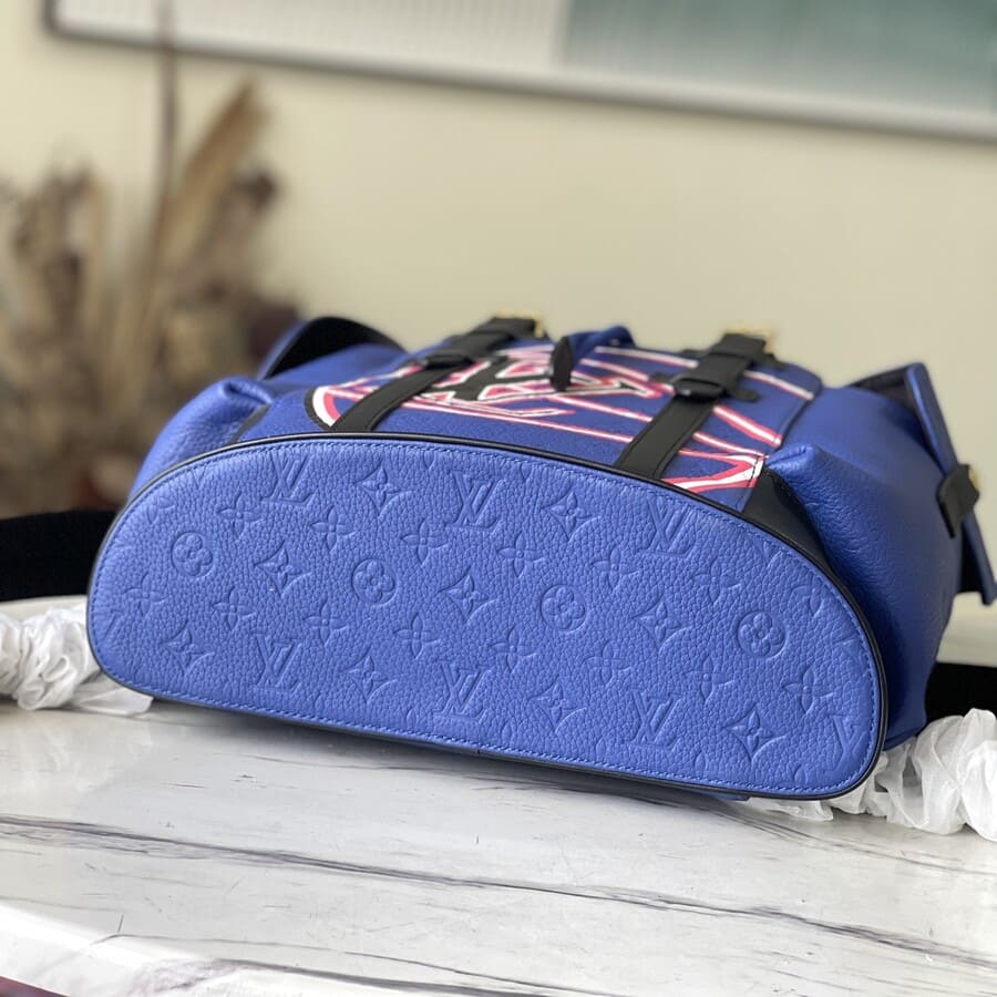 Mochila Louis Vuitton X NBA Christopher MM Blue - HYPER LIST