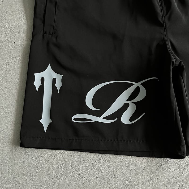 Shorts Trapstar Script Swimming Black/Nigara Mist - HYPER LIST