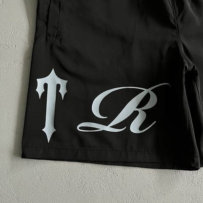 Shorts Trapstar Script Swimming Black/Nigara Mist - HYPER LIST