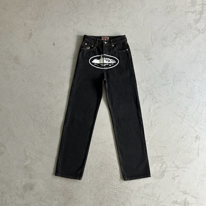 Calça Jeans Corteiz Preto - HYPER LIST