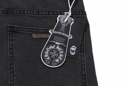 Calça Chrome Hearts Jeans Cross Patches Black - HYPER LIST