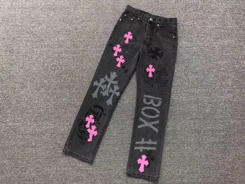 Calça Jeans Chrome Hearts Box Purple - HYPER LIST