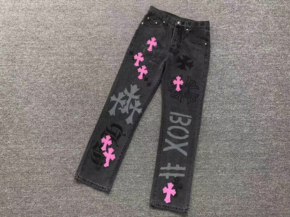 Calça Jeans Chrome Hearts Box Purple - HYPER LIST