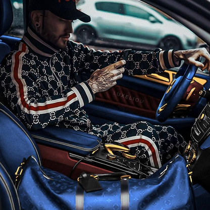 Gucci Webbing-Trimmed Black Tracksuit - HYPER LIST