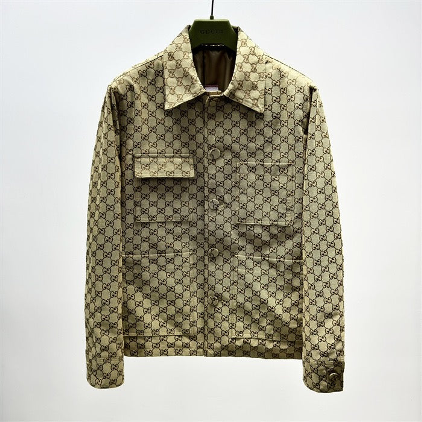 Gucci Webbing-Trimmed Brown