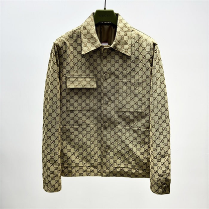 Gucci Webbing-Trimmed Brown