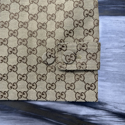 Gucci Webbing-Trimmed Brown