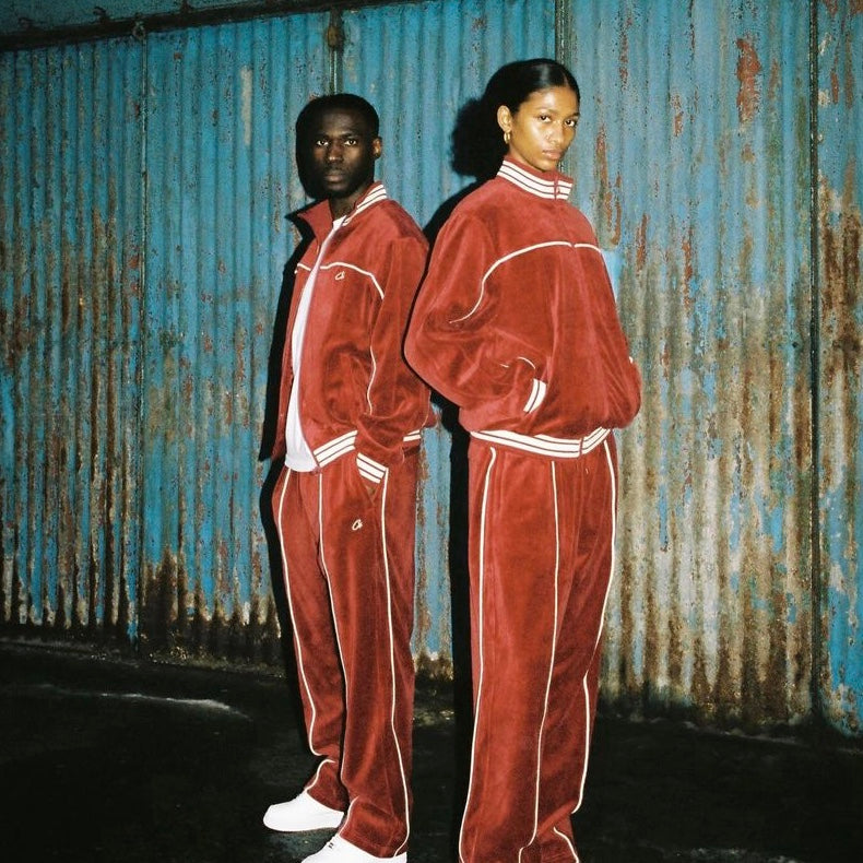 Corteiz Velour Red Tracksuit