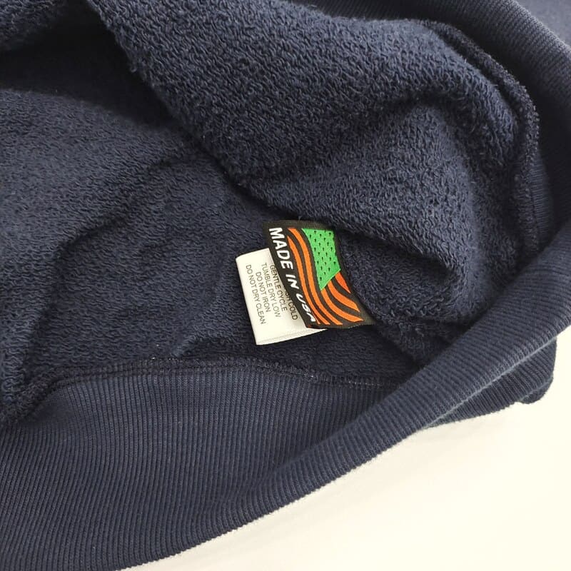 Moletom Denim déchire la couronne de coton bleu marine