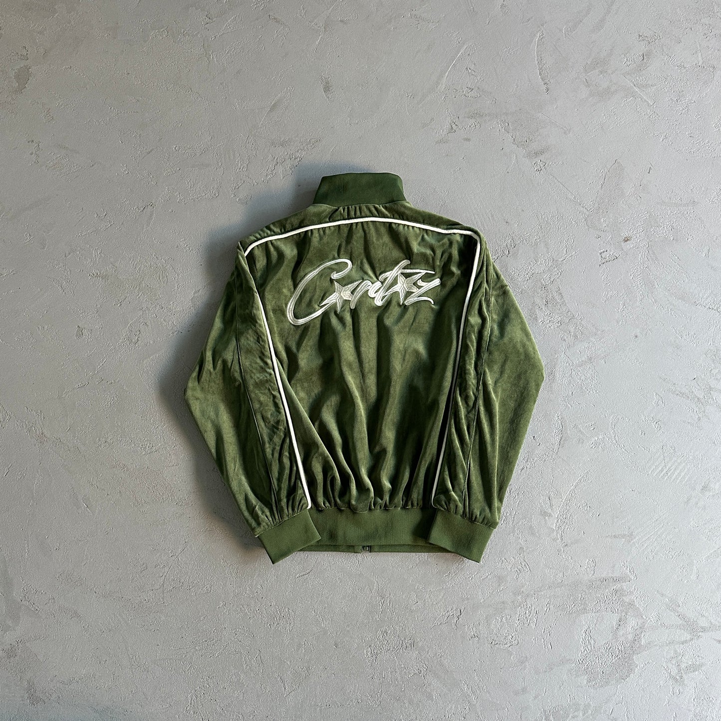 Corteiz Velour Green Tracksuit
