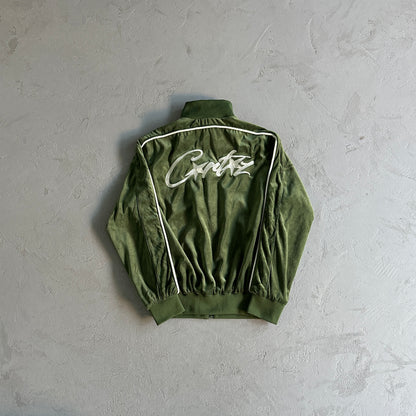 Corteiz Velour Green Tracksuit