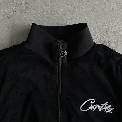 Corteiz Velour Black Tracksuit