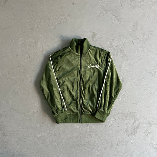 Corteiz Velour Green Tracksuit