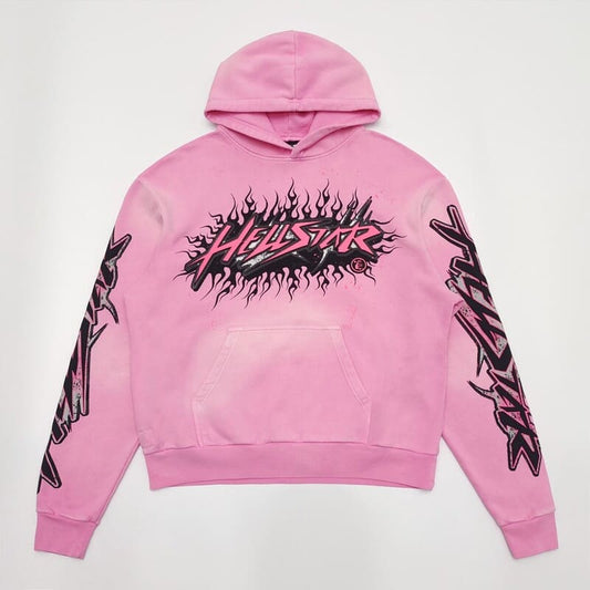 Hellstar Brainwashed Without Brain Pink Sweatshirt