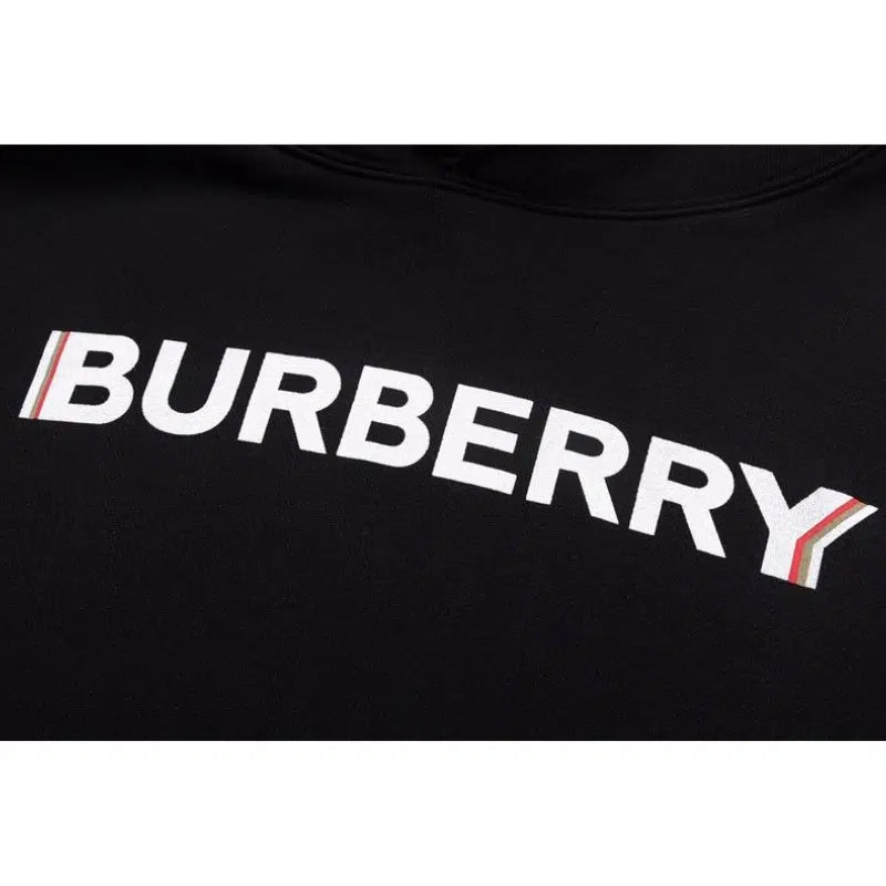 Burberry Black Chest Logo Hoodie BY022