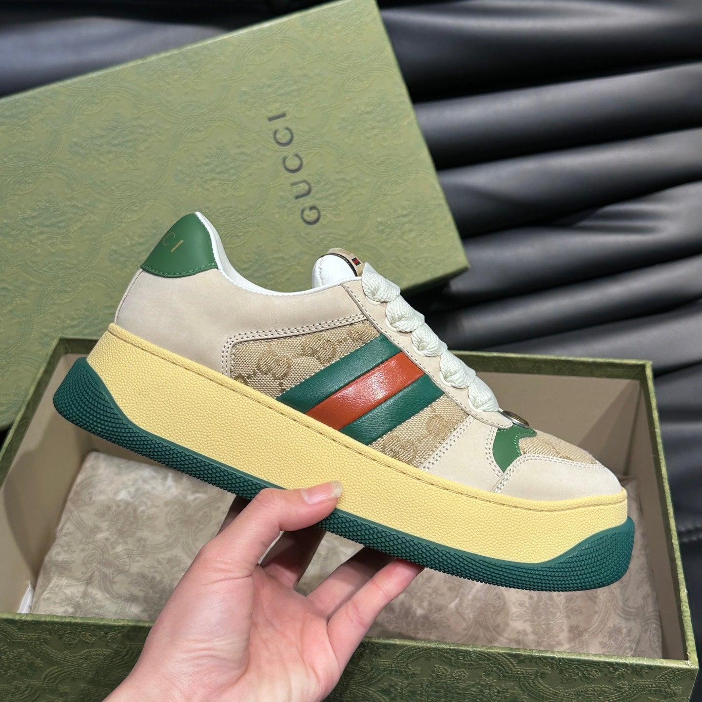 Gucci Screener 70TH Green