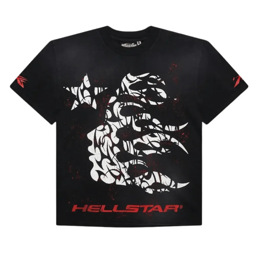 Hellstar Thorn Black Red T-Shirt