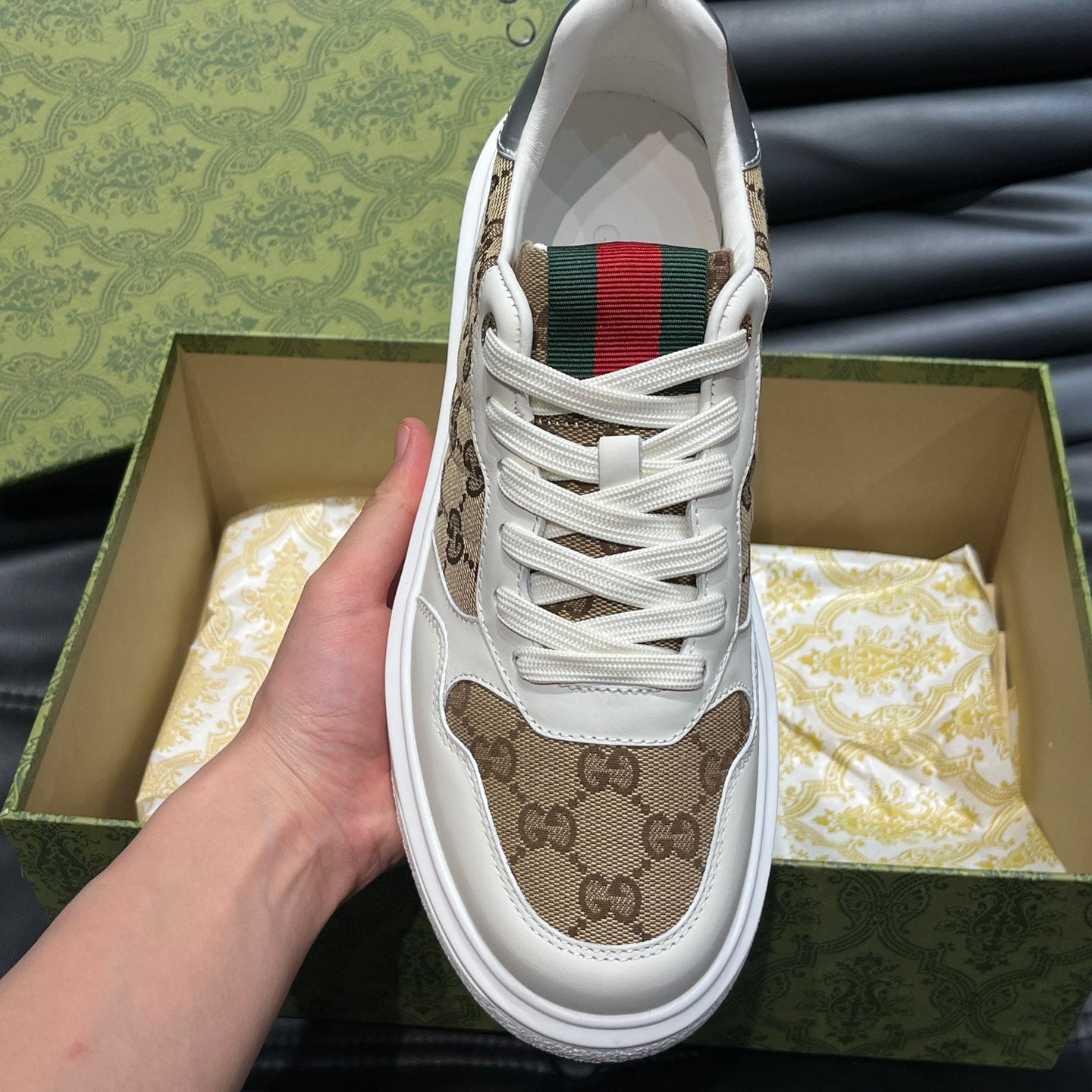 Gucci Screener 70TH White