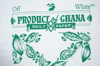 Camiseta Off-White x Daily Paper x Surf Ghana White - HYPER LIST