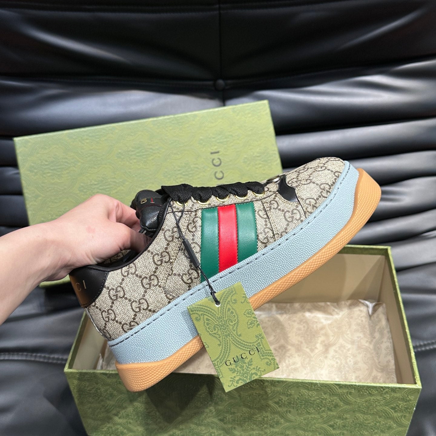 Gucci Screener 70TH Brown