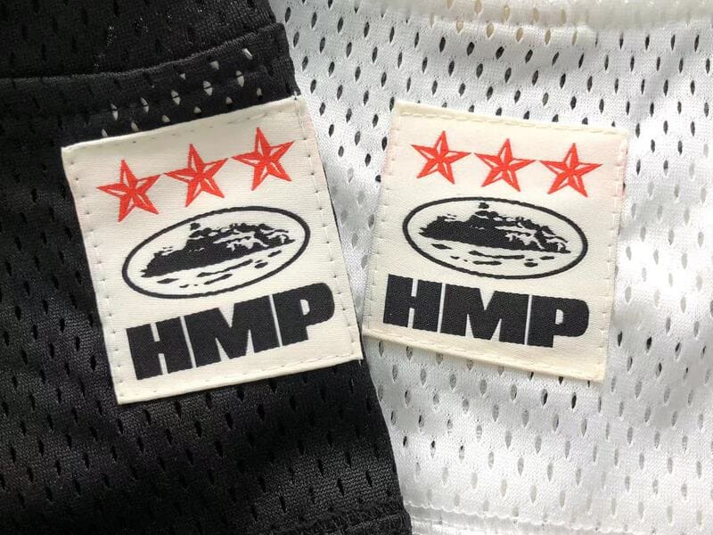 Short Corteiz HMP Mesh Panel White Black - HYPER LIST