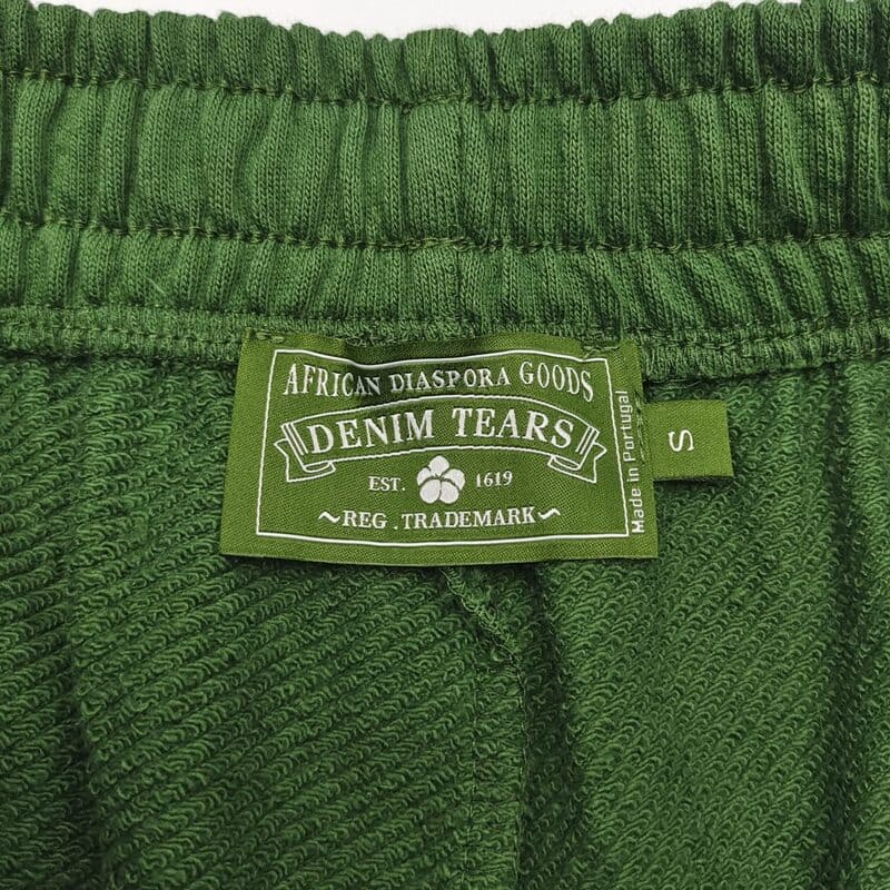 Short en jean déchiré The Cotton Wreath Green