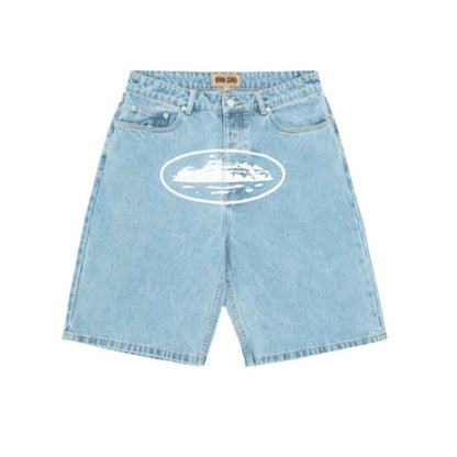 Shorts Corteiz Alcatraz Denim Washed - HYPER LIST