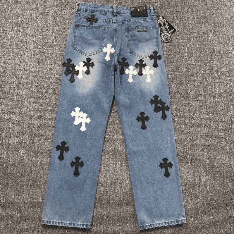 Calça Chrome Hearts Jeans Cross - HYPER LIST