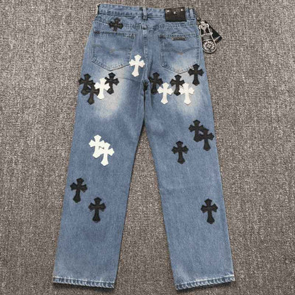 Calça Chrome Hearts Jeans Cross - HYPER LIST