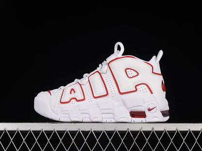 Nike Air More Uptempo White Varsity Red Outline - HYPER LIST