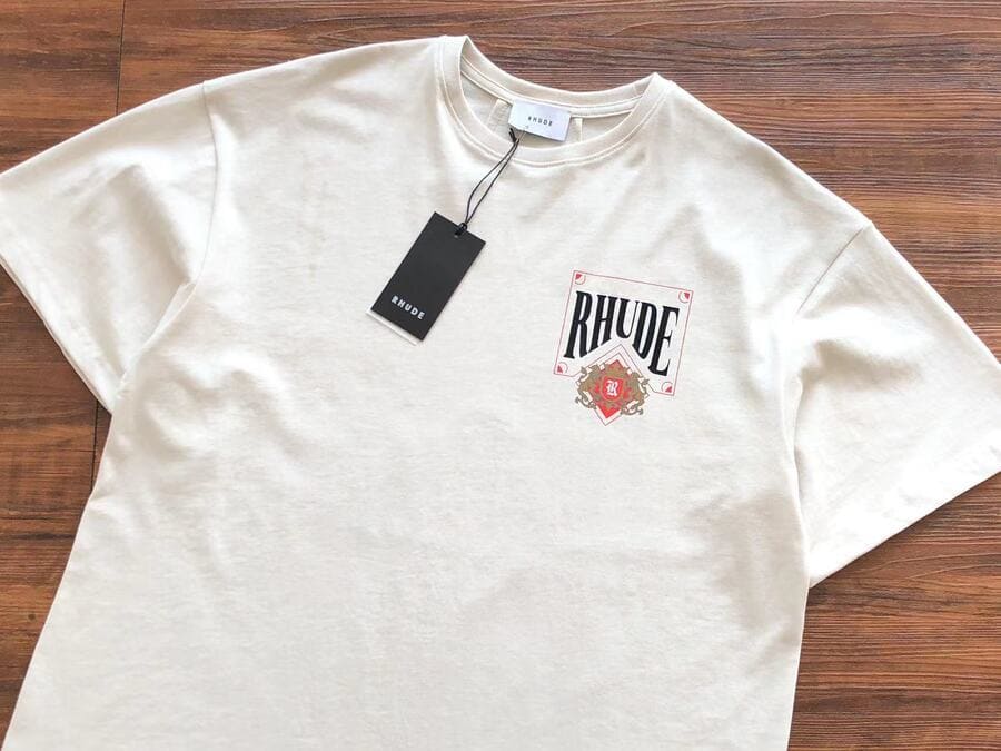 Camiseta Rhude Card 'Vintage White' - HYPER LIST