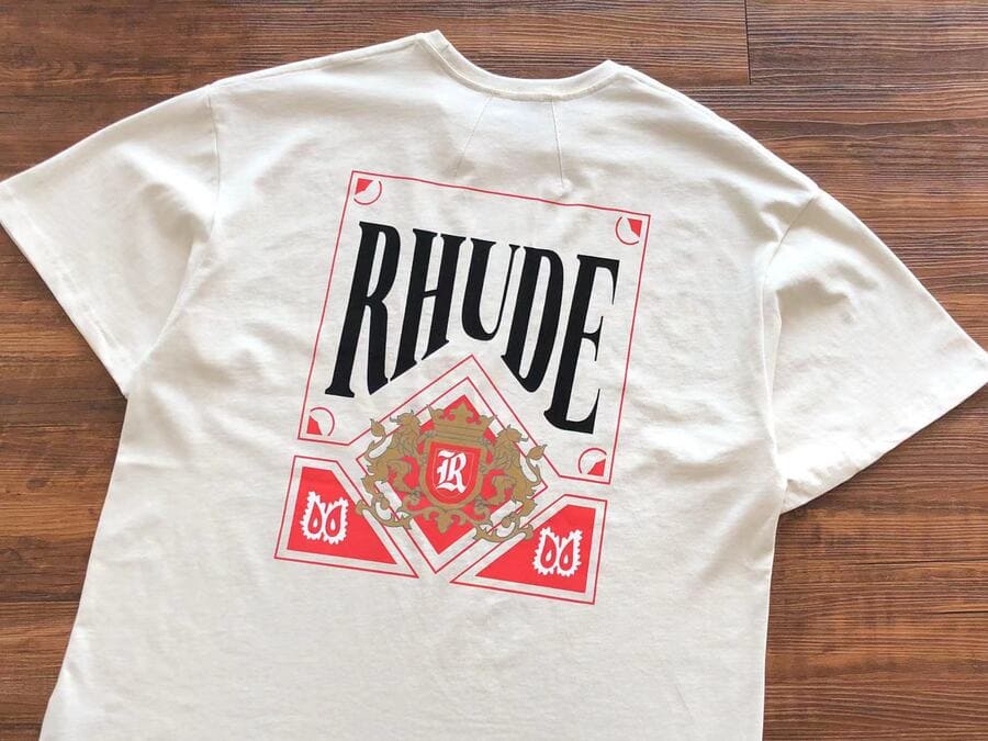 Camiseta Rhude Card 'Vintage White' - HYPER LIST