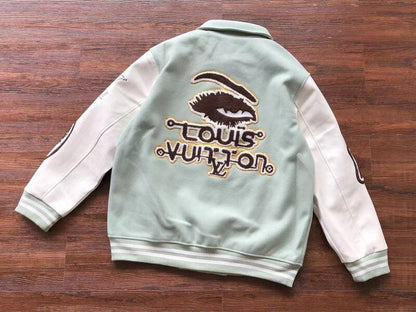 Jaqueta Louis Vuitton Leather and Wool Varsity - HYPER LIST